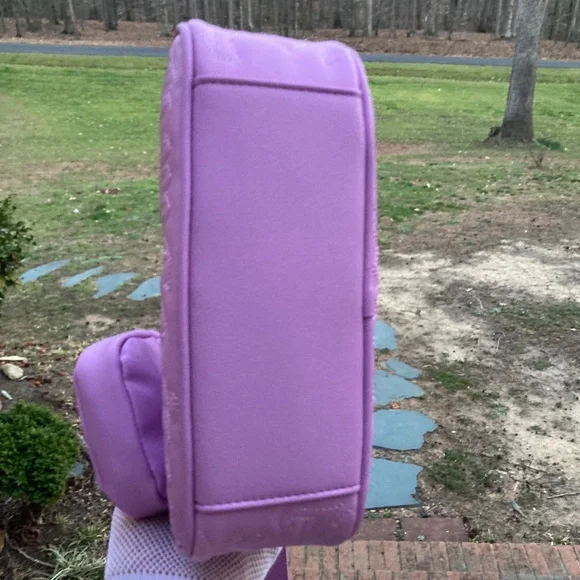 Juicy Couture Quilted Violet Tulle Handbag Crossbody Includes Change Purse - Picture 5 of 16
